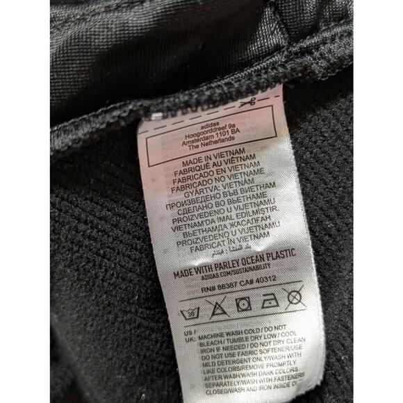 ADIDAS GOLF HOODIE SWEATER MEN XL BLACK WHITE CAMO GREEN POLY PERFORMANCE JACKET - Picture 10 of 10